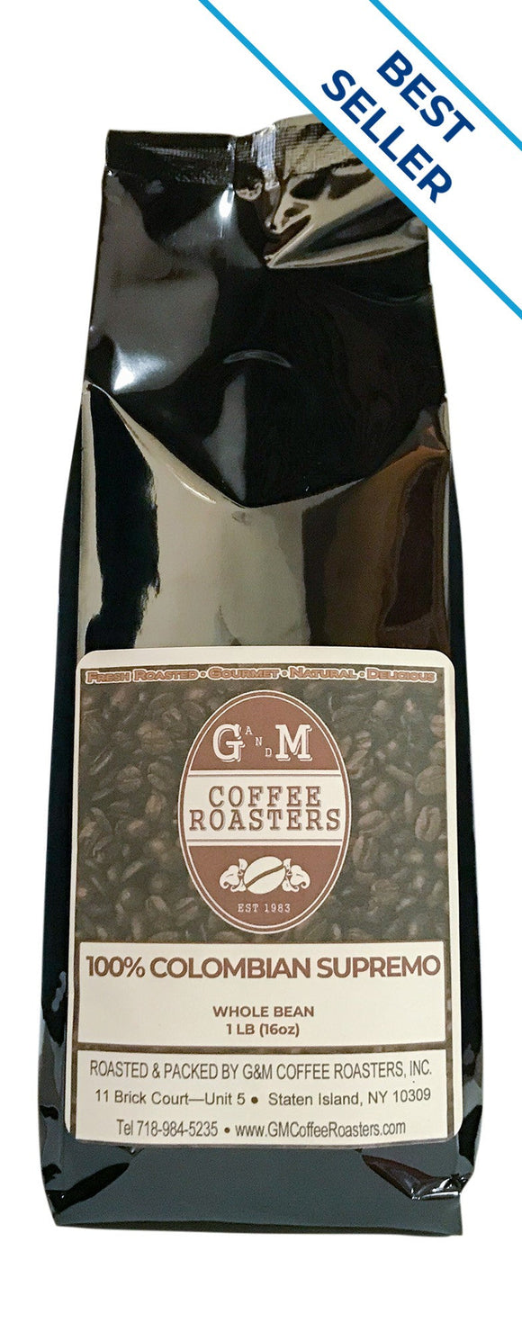 Colombian Supremo - 1lb. - Premium Coffee from G&M COFFEE ROASTER, INC - Just $13.00! Shop now at G&M COFFEE ROASTER, INC