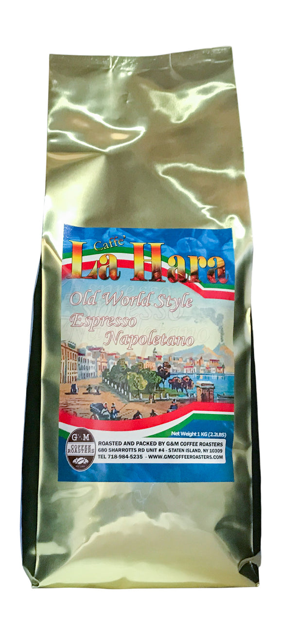 Caffe LaHara - 1kg. or 1lb. - Premium Espresso from G&M COFFEE ROASTER, INC - Just $10.00! Shop now at G&M COFFEE ROASTER, INC