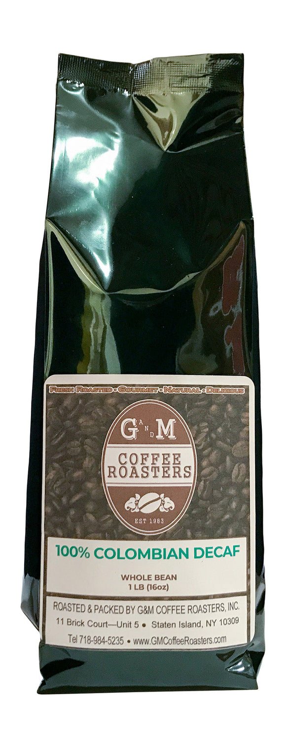 Colombian Decaf - 1lb. - Premium Coffee from G&M COFFEE ROASTER, INC - Just $14.00! Shop now at G&M COFFEE ROASTER, INC