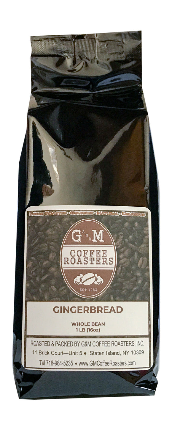 Gingerbread - 1lb. - Premium Flavored from G&M COFFEE ROASTER, INC - Just $12.00! Shop now at G&M COFFEE ROASTER, INC
