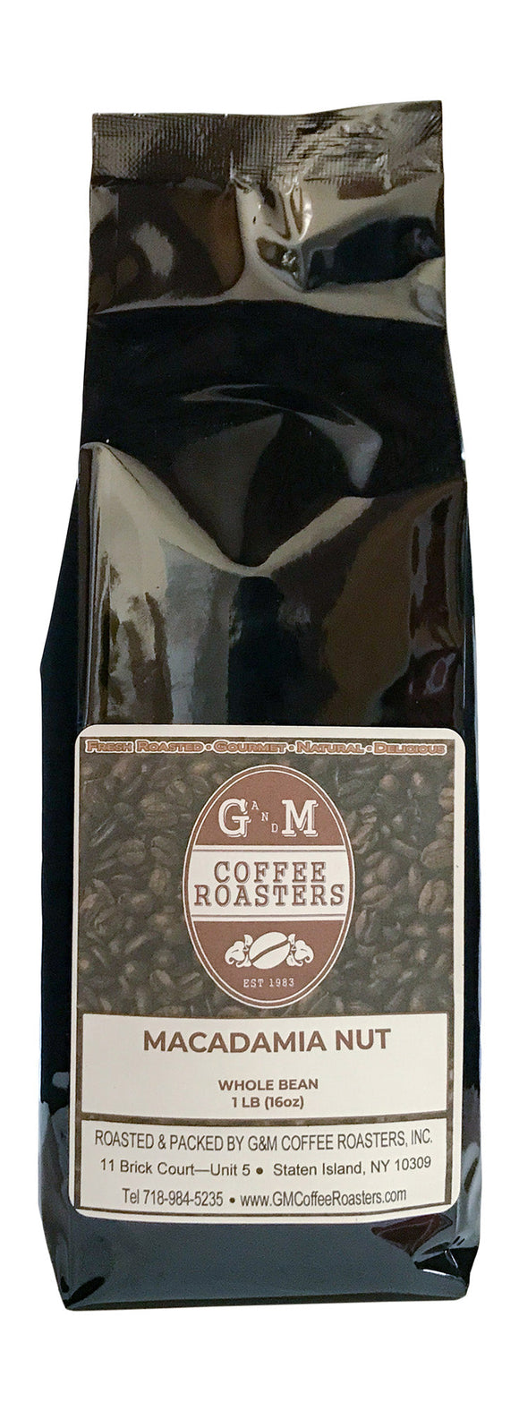 Macadamia Nut - 1lb. - Premium Flavored from G&M COFFEE ROASTER, INC - Just $12.00! Shop now at G&M COFFEE ROASTER, INC